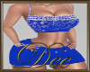 Blue Sequin 2 Piece Fit