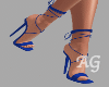 Diosa Blue Heels