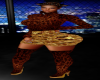 SWEATER SKIRT BOOTS GOLD