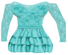 Teal Lace RLL Dress