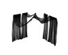 Black curtains