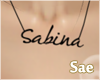 $ |SABINA! necklace