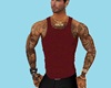 CK Vest n Tatts Crimson