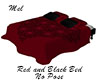 Red Black Bed No Pose