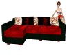 Red & Black Couch