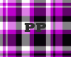 Blk/Purple Plaid Top