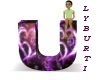 Letter U-Animated Purple