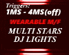 DJ LIGHTS, MULTI  STARS
