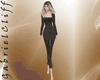 Black Long Dress +Jacket