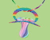 binki necklace rainbow
