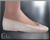 K peach lace slippers