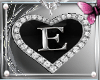 *P Black heart "E"