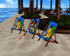 tropical deck chairs