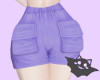 ☽ Cargo Shorts Purple