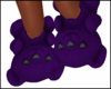 Bear Slippers Purple F