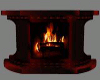 ~A~Fireplace Red/Blk*ani