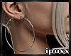 !iP Silver Hoops
