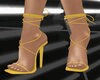 Yellow sexy string heels