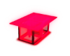 Cube Hearts Table Red