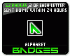 Green Letter Badges (52)