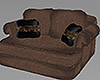 Brown Suede Chair