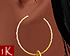 !1K Gold Cross Earrings