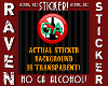 NO GA ALCOHOL STICKER!