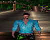 bleu summer shirt