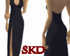 (SK) Black Evening Dress