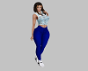 pantalon bleu