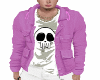 CHAQUETA ROSA CAPUCHA