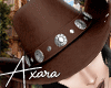 A| Brown Cowgirl Hat