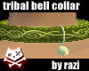 Lime Tribal Bell Collar