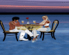 Romantic table with kiss