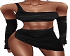 black skirt top sleeves
