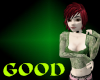 !GOOD! Green Lace LS Top