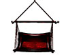 red swing chair