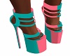 Zoe: Pinkeal cple heels