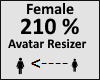 Avatar scaler 210% Femal