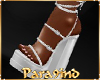 P9)KP"White Silver Heels