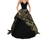 Black Gemstone Gown