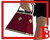 (T68) Hand Bag (red/gld)