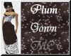 MC~ Plum Lace Gown