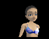 sky blue bikini top
