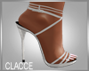 C clair white heels