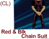 Red & Black Chain Suit