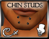 [CX]Chin studs black