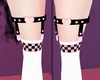 P! Chess Socks Pinku