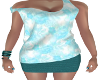 Spring Teal Top & Skirt