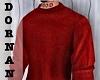 E - BASIC RED SWEATER